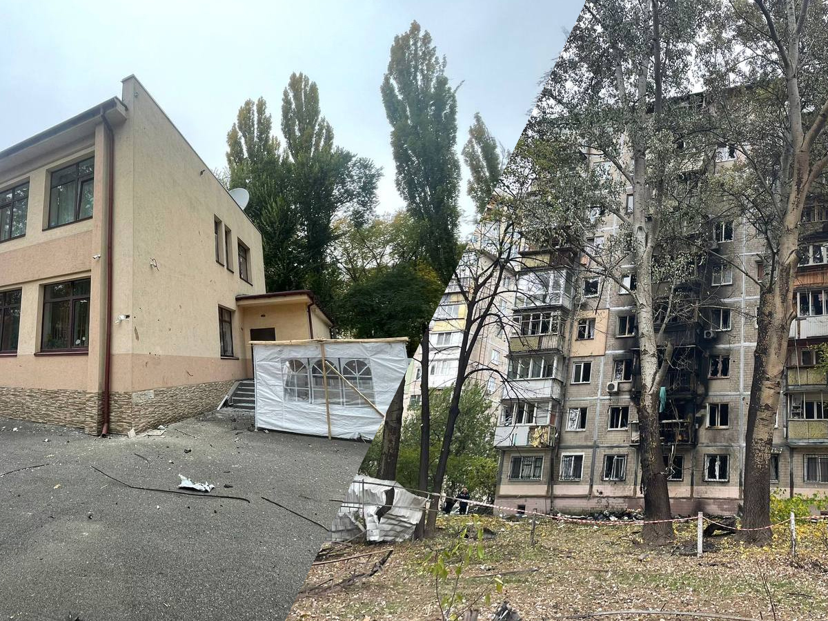 Ночная атака иранскими дронами по Киеву: российские удары привели к повреждению жилого дома и еврейской школы, ранены мирные жители новости Израиля 30 октября 2024 НАновости 1