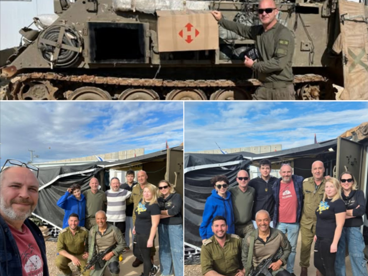 Портативные души из Украины доставлены волонтёрами "Израильских друзей Украины" на Север Израиля для поддержки солдат ЦАХАЛа