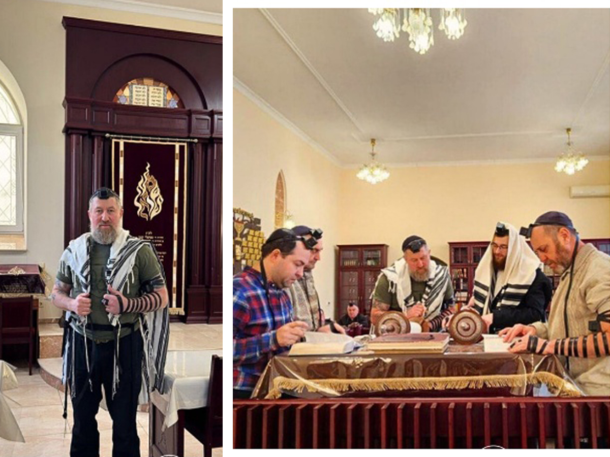 Еврейский капеллан посетил украинских военных в составе межконфессиональной группы