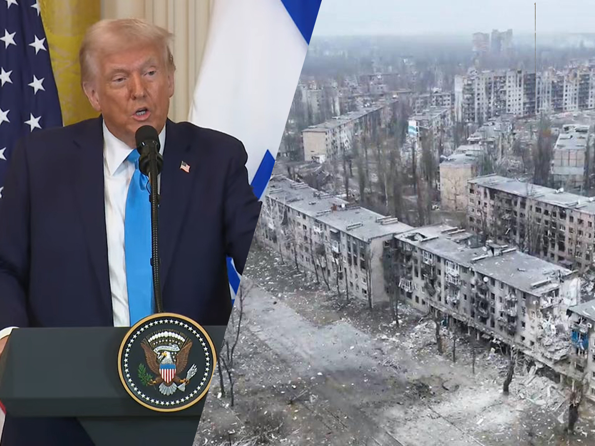 Трамп: "Из-за российских ударов украинские города выглядят так же плохо, как Газа, и даже хуже" - видео