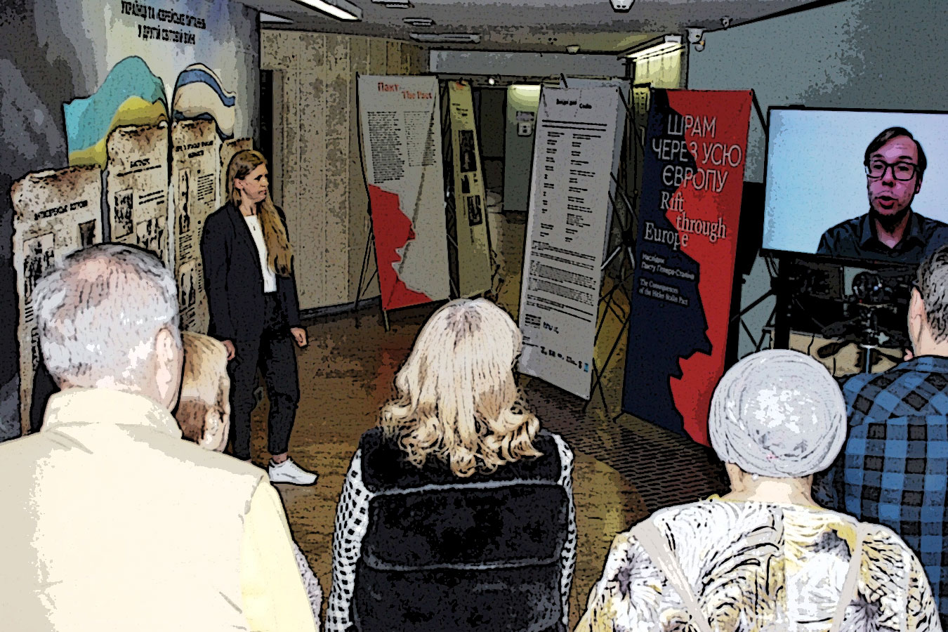 В еврейском музее Днепра открыли выставку о последствиях пакта Гитлера-Сталина