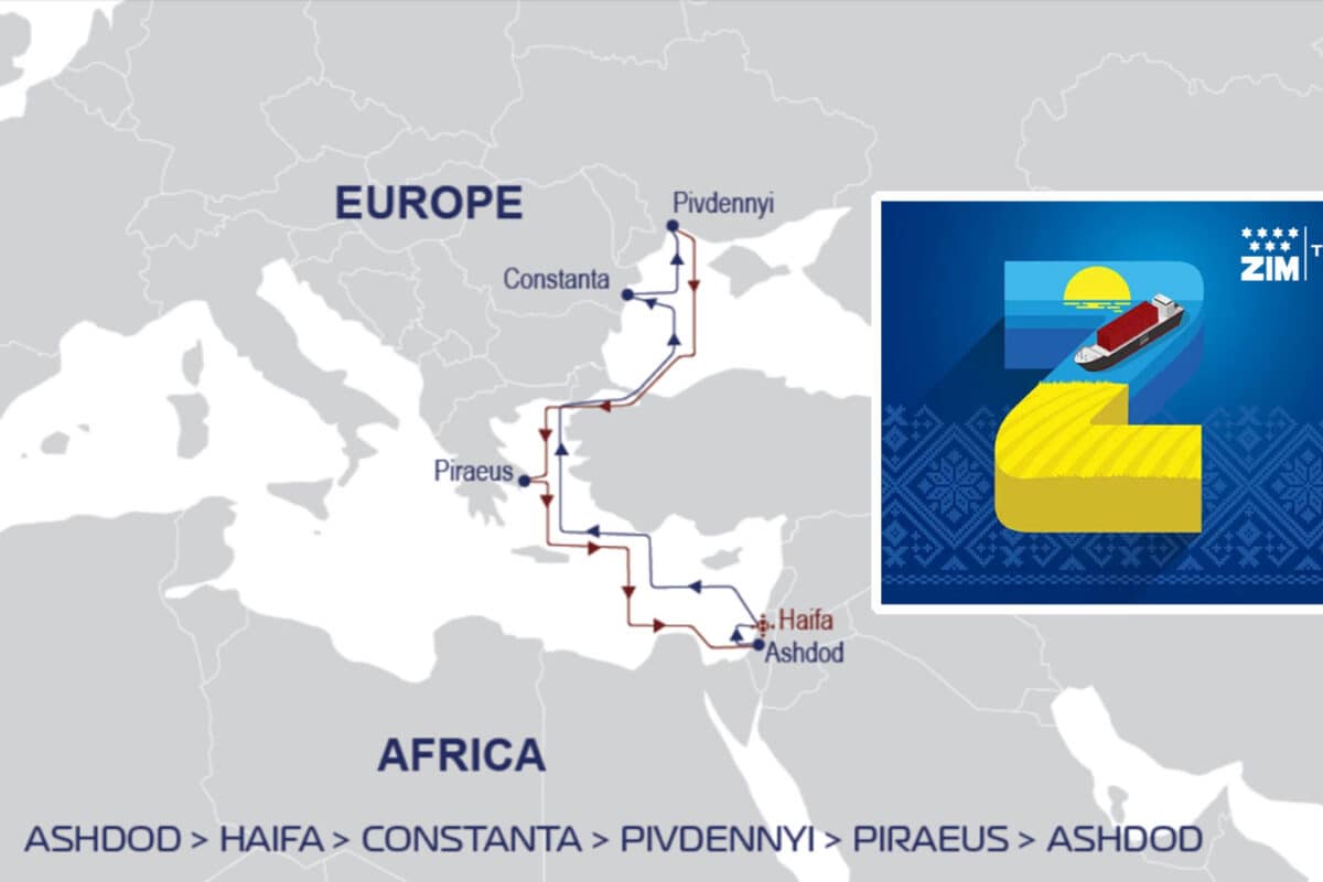 ZIM возвращается в Украину: израильская судоходная компания восстановила прямой контейнерный сервис LBX — единственный маршрут между Украиной и Израилем