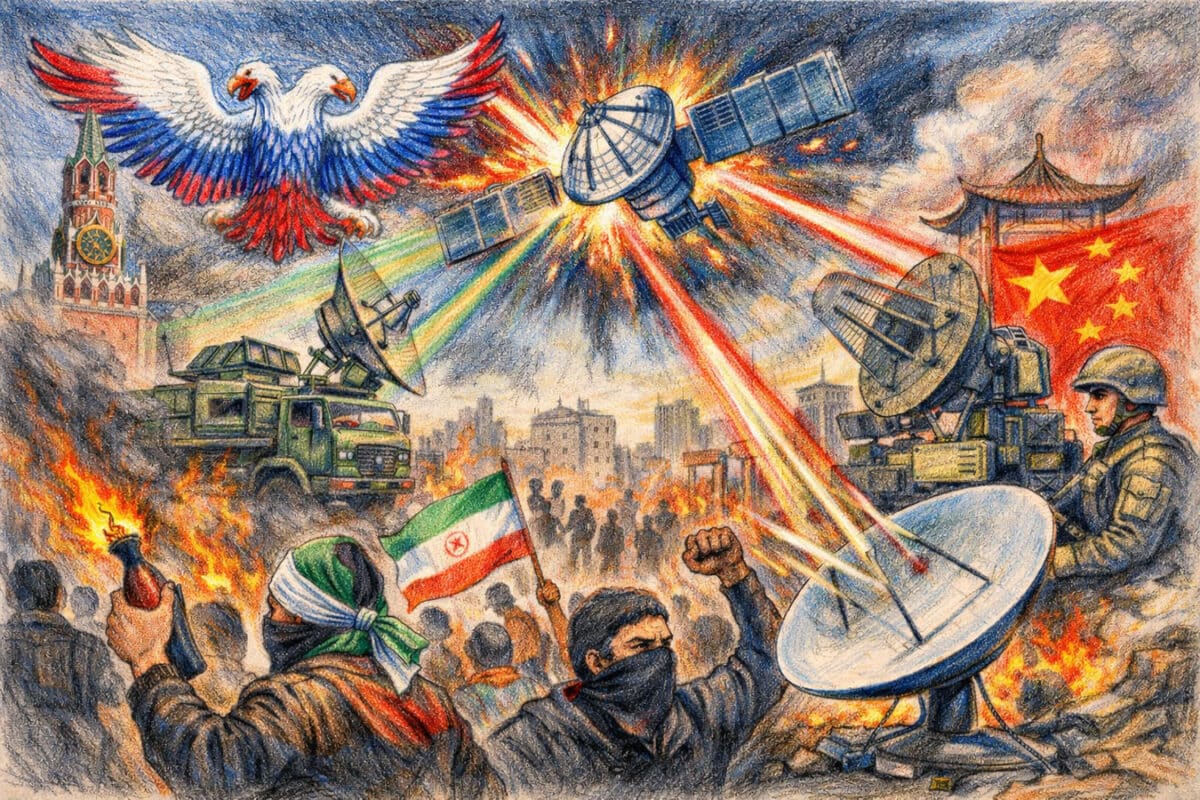 Как Иран, с помощью России и Китая, «ослепил» Starlink: протесты, военное глушение и новая уязвимость спутникового интернета