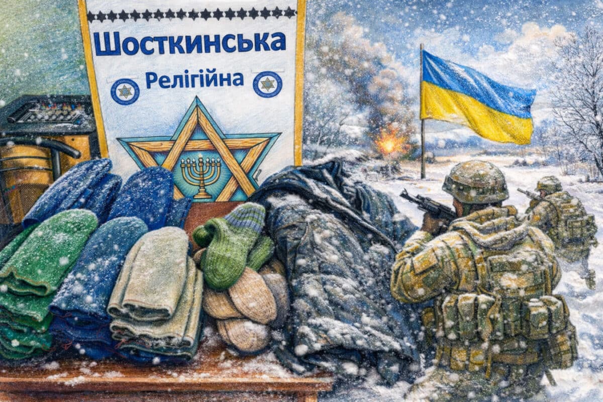 הקהילה היהודית בשוסטקה מסייעת למגיני אוקראינה: פריטים חמים ותמיכה שיטתית