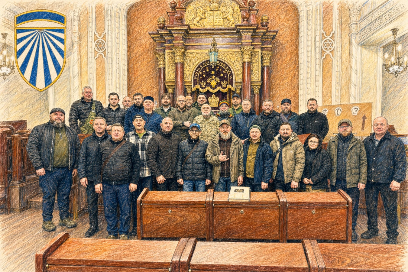 Капеланы ВСУ в Центральной синагоге Украины — как встреча в Киеве стала знаком уважения к еврейской традиции