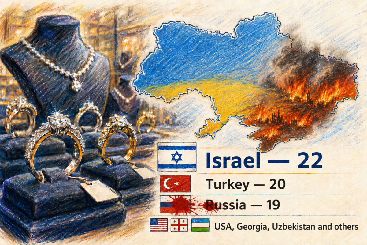 עסקי התכשיטים באוקראינה: ישראל הפכה למספר 1 בין הבעלים הזרים