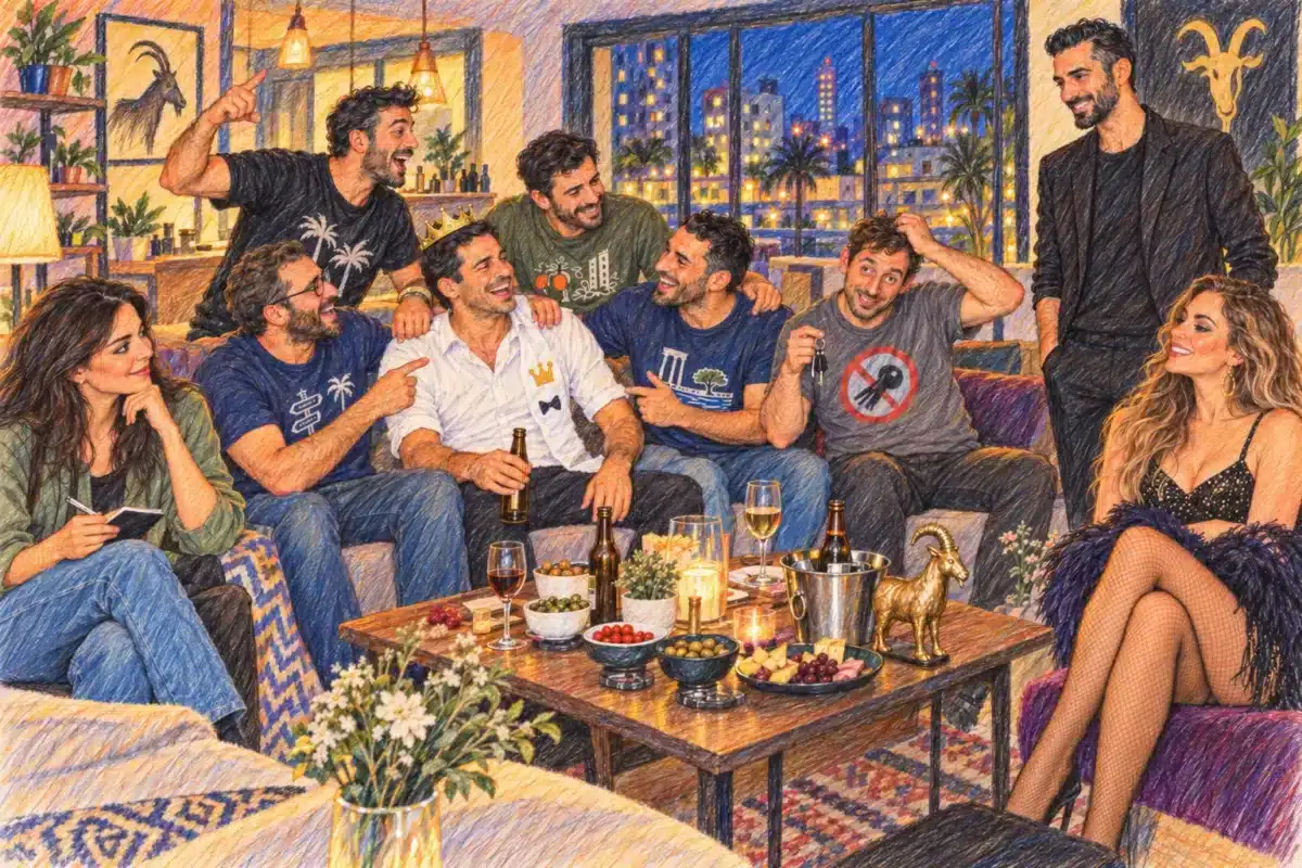מסיבת רווקים ברחובות בלי לרוץ לתל אביב: מה קורה כשבונים ערב סביב המקום — ומי עומד מאחורי Golden Goat