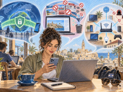 VPN, bloqueur de publicités et DNS en Israël : ce qui protège réellement le téléphone et l&rsquo;ordinateur — et ce qu&rsquo;aucun service ne peut faire
