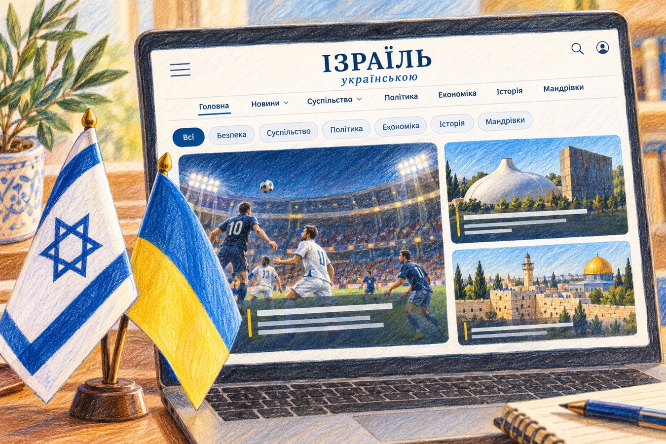 "Ізраїль українською": новий інформаційний портал розповідає про Ізраїль українською мовою