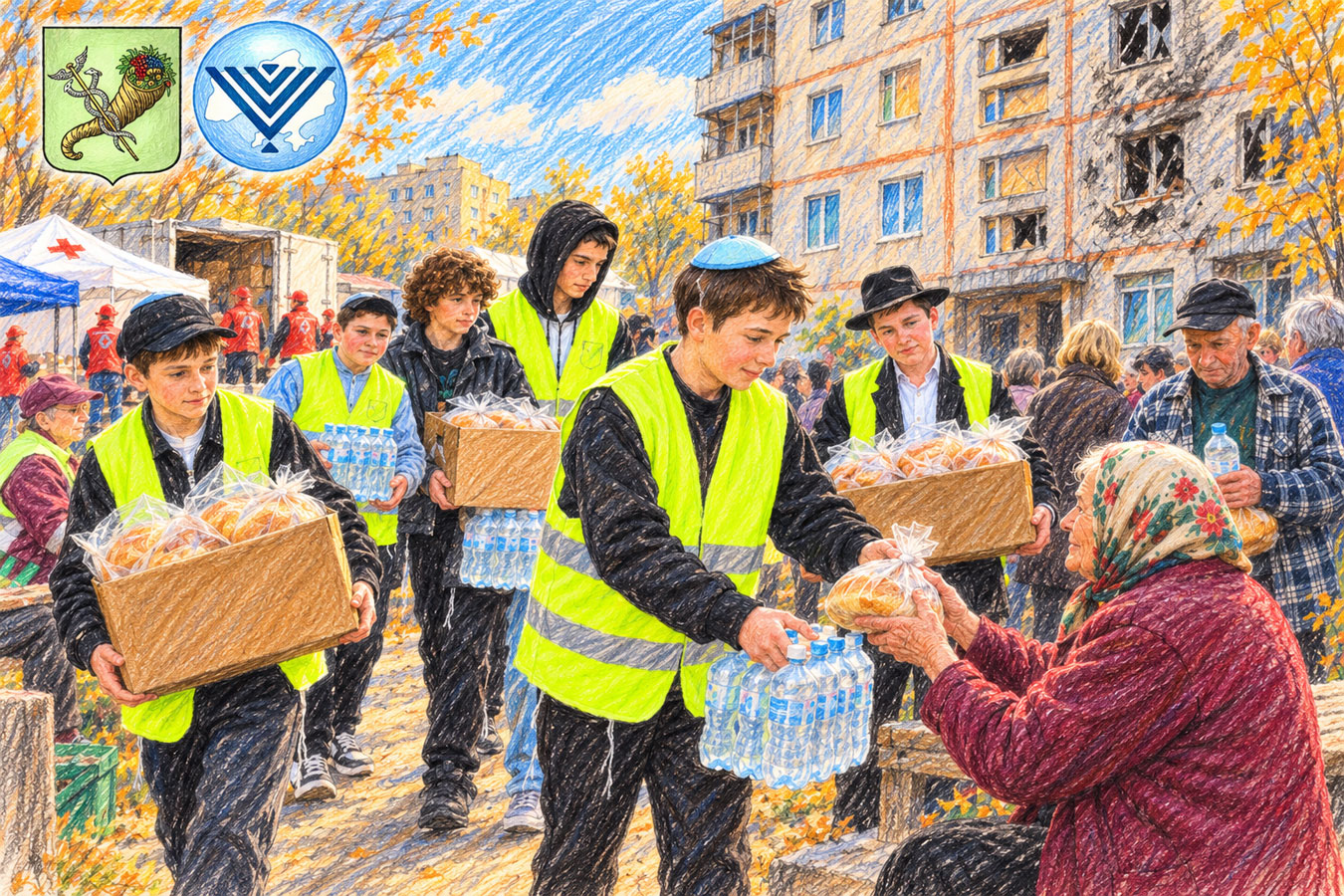 לחם ומים לאחר מתקפות רוסיות: הקהילה היהודית של חרקוב עוזרת לעם האוקראיני שלה — ללא מילים רמות והבטחות יפות - חדשות ישראל